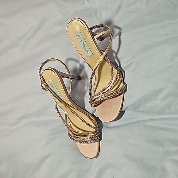 Betsy Johnson Rhinestone Heels  Size 8 - Picture 2 of 9